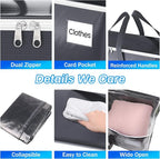 8 Pack Moving Bags Heavy Duty, Moving Boxes, Storage Bags with Zipper & Handles & Tag for College & Dorm Moving Supplies Grey Laundry Hamper Bag, Foldable Space-saving Totes (125L, Grey)