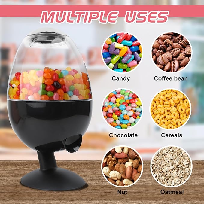 12"Large Automatic Candy Dispenser Machine,Vintage Motion Activated Candy Dispenser Touch Free,3 Distribution Options Desktop Auto Candy Dispenser for Office Desk,Home,Party