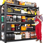 72"Hx59"Wx20"DGarage Shelving-2500 lbs 5 Tier Storage Shelves,Adjustable Heavy Duty Metal Shelving Unit and Storage Large Wire Rack,Utility Steel Shelf for Warehouse Industrial Pantry Basement