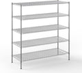 24" Deep x 60" Wide x 64" Height Wire Shelving Kit | 5-Tier | NSF Commercial Storage Rack Unit