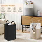 Laundry Basket,Woven Cotton Rope Laundry Hamper,60L Versatile Storage for Dirty Clothes,Baby Toys,and Blankets in Bathroom, Nursery,and Living Room