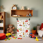 Baby Laundry Basket Baby Nursery Hamper Kids Laundry Basket Toy Storage Bin for Boys Room Decor Gift Baskets for Bedroom Bathroom(Farm)