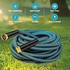Garden Hose 50ft, Non-Expanding Water Hose Ultra Lightweight, Kink-Free, Sturdy, Flexible, Abrasion Resistant Hose for Yard, Lawn, Outdoor, Marine and Camper