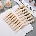 30 PCS Clothes Pins, 2.9 Inch Wooden Clothespins, Heavy Duty Clothes Line Clips for Drying Laundry, Rust Resistant Clothes Clip for Hanging Pictures
