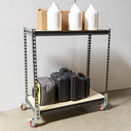 4pc - Storage Rack Caster Wheels (Adapts to Boltless Self Locking Shelving Racks) (3" (500 lb. Max Total Capacity))