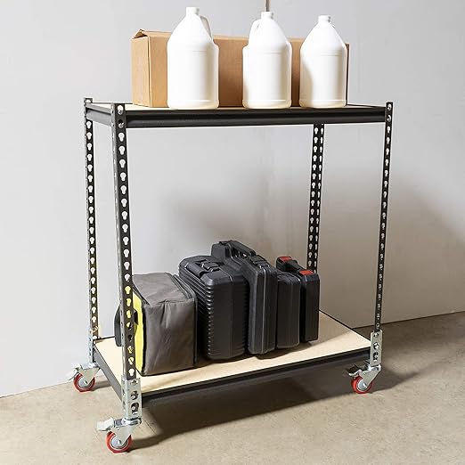 4pc - Storage Rack Caster Wheels (Adapts to Boltless Self Locking Shelving Racks) (3" (500 lb. Max Total Capacity))