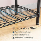 VIPEK R2C Plus Heavy Duty Rolling Garment Racks with Cover Clothing Rack for Hanging Clothes Portable Closet with Adjustable Wire Shelving & Double Rods, Black Rack with Black Upgraded Polyester Cover