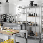 21" Deep x 24" Wide x 74" Height Wire Shelving Kit | 4-Tier | NSF Commercial Storage Rack Unit