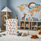 Baby Laundry Basket Baby Nursery Hamper Kids Laundry Basket Toy Storage Bin for Boys Room Decor Gift Baskets for Bedroom Bathroom(Animal)