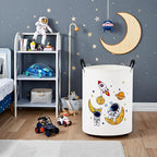 Baby Laundry Basket Baby Nursery Hamper Kids Laundry Basket Toy Storage Bin for Boys Room Decor Gift Baskets for Bedroom Bathroom(Astronaut)