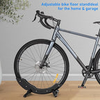 CXWXC Bike Floor Stand - Bicycle Parking Stand Fit 16"-29" Wheel, Adjustable Bike Floor Rack Stand for all 30-80mm Wide Tires