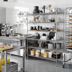 24" Deep x 54" Wide x 74" Height Wire Shelving Kit | 6-Tier | NSF Commercial Storage Rack Unit