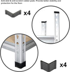 Amazon Basics 5-Tier Medium Duty Garage Shelving Unit, Sturdy Adjustable Storage Shelves, Easy to Assemble, 48" x 18" x 72", Aluminum