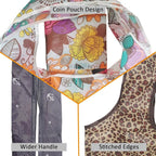 Reusable Grocery Bags, 6 Pack 50Lbs Foldable Fashion Washable Shopping Bags, Large Tote Bags For Groceries, Foldie Beach Bag, Foldable Travel Bag Gifts For Women