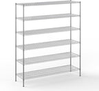 21" Deep x 72" Wide x 86" Height Wire Shelving Kit | 6-Tier | NSF Commercial Storage Rack Unit
