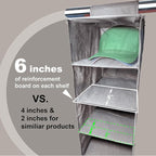 Perfect Curve 11-Pocket Hanging Baseball Hat Organizer - Gray Hat Storage Rack for Closet, Holds Up to 100 Caps. Also store shoes or sneakers or towels. Multiple uses.