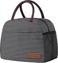 Lunch Bag Women/Men Lunch Box Women/Men (white&black stripe)