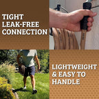 Flexzilla Colors SwivelGrip Garden Hose 5/8 in. x 75 ft., Lightweight All-Weather Water Hose, Durable and Flexible, Leak-Free Connections, Brown Mulch