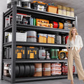 5-Tier Garage Shelving Heavy Duty, 3000LBS Metal Shelving Unit, Adjustable Garage Storage Shelves, Easy Assembly Steel Shelving, Utility Storage Rack Shelf for Warehouse, 72”H*59”W*19.7”D