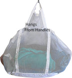 Large Soft Nylon Mesh Laundry Basket with Handles Portable and Collapsible For Dirty and Clean Laundry Home Travel College Dorm Also Ideal For Toys and Sporting Goods