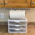 Horizontal Countertop Paper Towel Holder (Black)