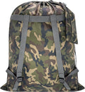 Large Laundry Bag Backpack, 27” x 34”Sturdy Laundry Bag with Shoulder Straps Drawstring Closure Heavy Duty Foldable Laundry Backpack for College, Travel, Laundromat, Apartment (camo)