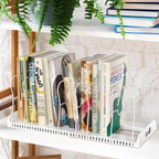 Simple Houseware Expandable Pan Organizer Rack, 10 Adjustable Compartments, White - Kitchen Cabinet Organizer for Pots, Pans, Lids & Bakeware - Pantry & Countertop Storage