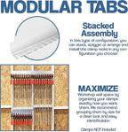 Fulton Woodworking Tools F-Clamp Modular Clamp Rack •Easy and Quick to Align •Pre-Drilled 16 inch on Center •3 Pack