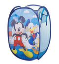 Mickey Mouse Pop Up Laundry Hamper with Durable Carry Handles,Blue Kids Clothes Storage, 21" H x 13.5" W x 13.5" L