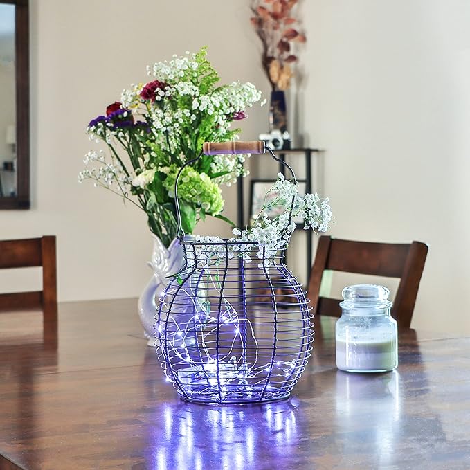 Wire Egg Basket - Vintage Style - By Trademark Innovations