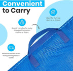 Handy Laundry Mesh Laundry Bags 2-Pack – Extra Large, Heavy Duty, Machine Washable with Handles and Shoulder Strap for College Dorm, Travel, Bedding, Clothes Storage, Blue