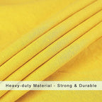 Heavy Duty Laundry Bag with Drawstring and Handle, Extra Large Travel Dirty Clothes Bag for Laundromat and Household, Durable Rip-Stop Laundry Hamper Liner, 28 x 40 Inch, Yellow