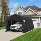 COBIZI Carport Canopy 12x20 Heavy Duty Portable Garage, All-Season Portable Car Ports & Outdoor Storage Shed, Galvanized Frame Vehicle Shelter with Removable Doors and Vents