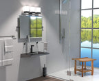 Gatco 1444SN, Modern Rectangle Base Freestanding Countertop Towel Holder, Satin Nickel / 10.50"W x 11.13"H T-Shape Style Countertop Hand Towel Holder for Bathroom, Kitchen/ Fingertip Towel Rack