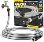 BIONIC STEEL Short 10 Ft Hose Extension, 10 Ft x 5/8 In. Short Hose Connector for Reel, Leak Proof Connection, Heavy Duty, Non Kinking, Flexible, Heavy Duty