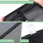 2 Pack Mesh XL Laundry Bags,Machine Washable Dirty Clothes Organizer with Drawstring and ID Tag, Large Laundry Hamper Liner Enough to Laundry Essentials for Travel, Sports(24"x 36",Black)
