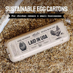 PTCOM Hatortempt Bulk Egg Cartons - 24-Pack, Reusable 12-Count Basket - Recycled Paper Pulp Protection & Ventilation - Fits Small to XL Sizes - Dozen Egg Carton Basket