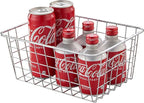 Wire Kitchen Storage Basket 5 Packs,Perfect Pantry Organization Accessories Baskets,Laundry Basket,Countertop Organization,Suitable for Kitchen,bathroom,bedroom,Tabletop,Stackable,Chrome
