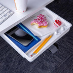 Officemate Large Self-Adhesive Under Desk Drawer, White, 12.5" x 10.75" x 1.875" (22556)