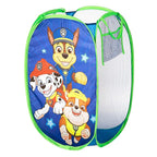 Nickelodeon Paw Patrol Chase, Rubble and Marshall Pop Up Hamper with Durable Carry Handles, 21'' H x 13.5'' W X 13.5'' L