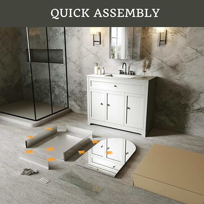 20x32 Bathroom Medicine Cabinet with Mirror,Aluminum Alloy Frame with Mirror Side Panels,Surface or Recessed Medicine Cabinet with Adjustable Shelves,Assembly Required,Hinge On The Left