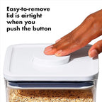 OXO Good Grips 3-PC Small Square Short POP Container Set,(Pack of 2)