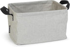 Brabantia - Foldable Laundry Basket - Compact Storage Box - Water Resistant Coating - Multi-Functional - Laundry Hamper - Bathroom - Collapsible - Grey - 9 Gal