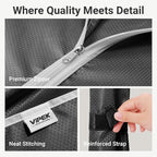 VIPEK R4C Portable Closet Rolling Clothes Rack Heavy Duty Adjustable Wardrobe Metal Garment Racks with Lockable Wheels Black Clothing Rack with Black Upgraded Polyester Cover, Max Load 620lbs