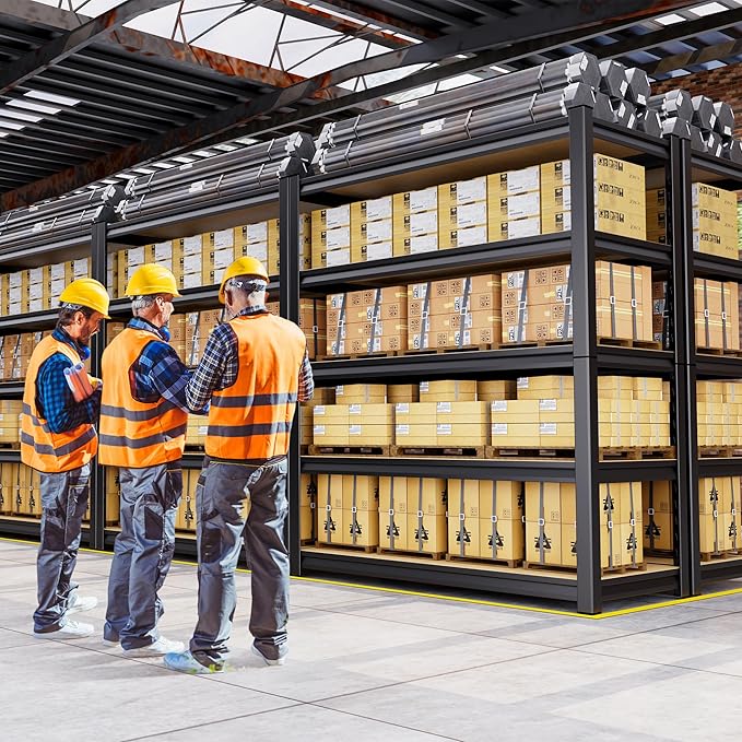 Set of 3 Garage Shelving-2050 lbs 5 Tier Storage Shelves,Adjustable Heavy Duty Metal Shelving Unit and Storage Large Rack,Utility Steel Shelf For Warehouse Industrial Pantry Basement 78"x45.6"x20"