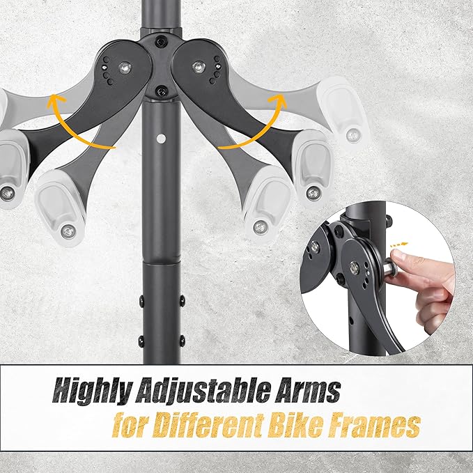 CyclingDeal 2 Bike Bicycle Vertical Hanger Parking Rack Gravity Floor Storage Stand for Garages or Apartments, 2 Bikes (Horizontal)