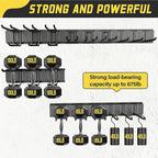 Garage Wall Organizer,15Pack Carries 675 lbs,Garden Tool Organizer 48in With Large Storage Space,Easy Assembly, Sturdy Design,for Efficient Tool Storage Garage Organization | Carries 675 lbs, Easy Assembly, Sturdy Design, Garage Organization
