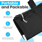 Handy Laundry Extra Large Mesh Laundry Bag with Handles & Shoulder Strap – Heavy Duty, Machine Washable, Breathable Net for Delicates, Bedding, Travel, College Dorm, Storage – Black