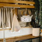 Simple Ecology Reusable Grocery Produce Shopping and Storage Bags, Organic Cotton Mesh, Set of 10 (2 ea. XL, L, M, S, XS)