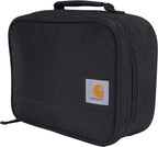 Carhartt Insulated Lunch Cooler For Men and Women, Fully Insulated Lunch Pale for Everyday Use, 4 Can (Black)